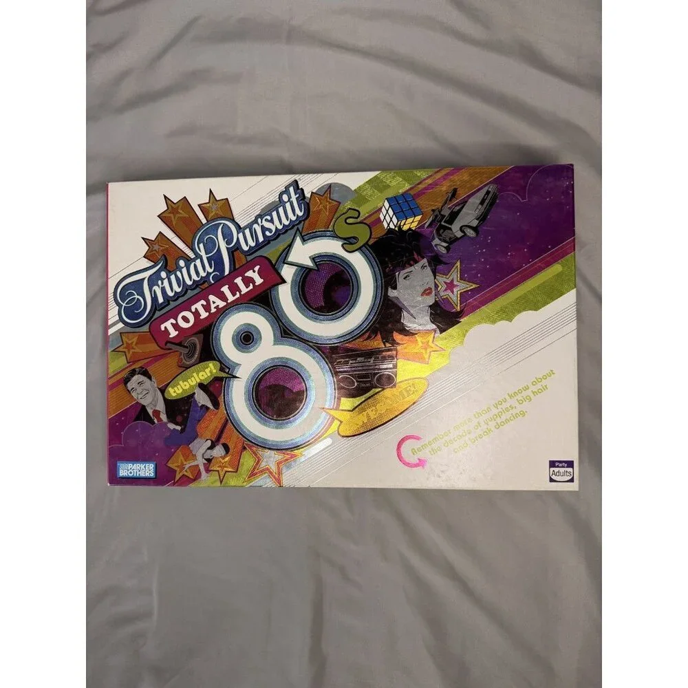 Trivial Pursuit Totally 80s Edition Board Game Complete 2005 Parker Brothers